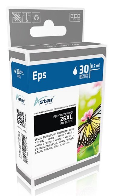 EAN 9120066122124 - Astar AS15268 cartucho de tinta Negro imagen 1
