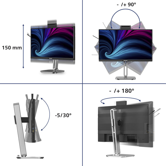 EAN 8721038007275 - Philips 24B2U4301H/00 pantalla para PC 60,5 cm (23.8") 1920 x 1080 Pixeles imagen 3