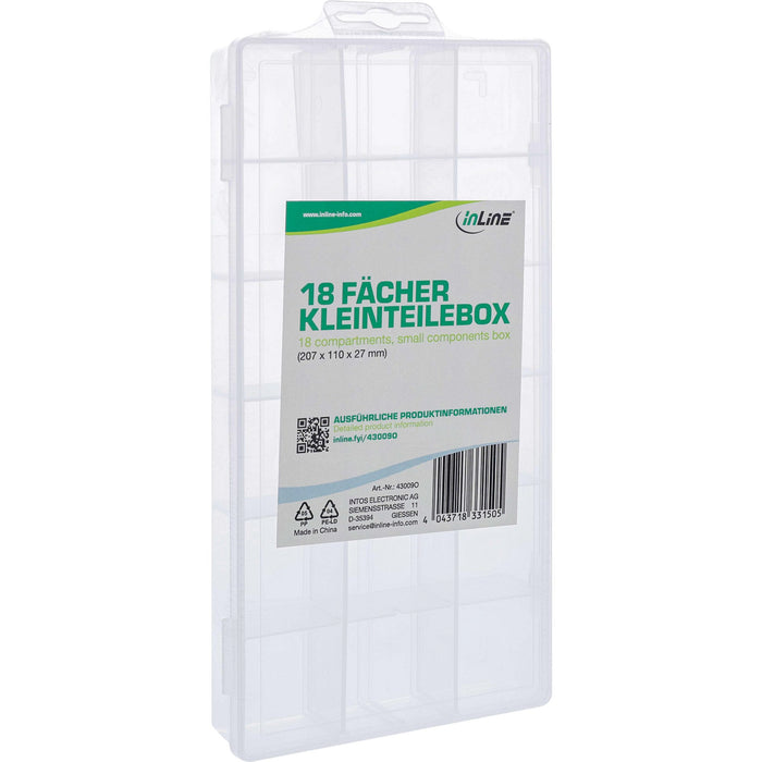 EAN 4043718331505 - InLine 43009O pieza pequeña y caja de herramientas Caja para piezas pequeñas Transparente imagen 4