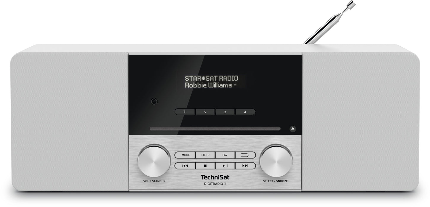 EAN 4019588139138 - TechniSat DIGITRADIO 3 Personal Analógico y digital Acero inoxidable, Blanco imagen 1