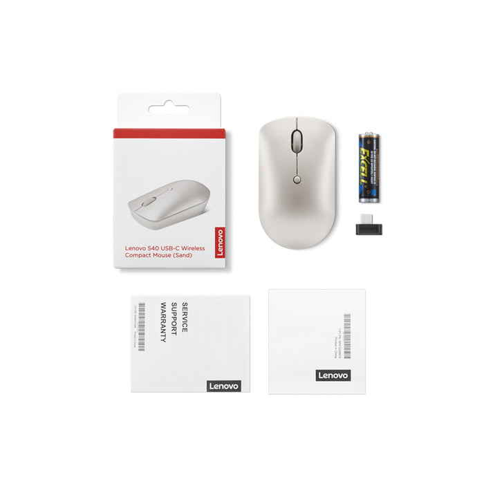 EAN 0195892016274 - Lenovo 540 ratón Oficina Ambidextro RF inalámbrico Óptico 2400 DPI imagen 7