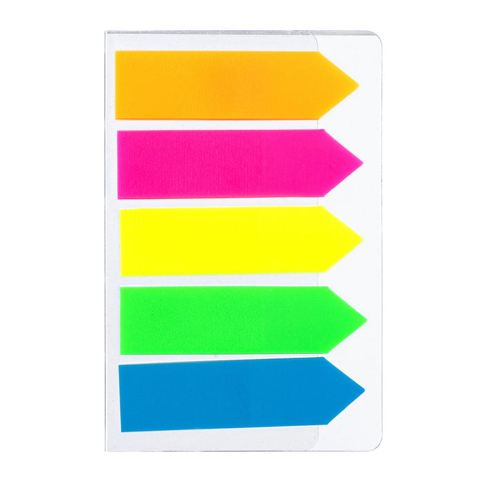 EAN 6921734943347 - Deli EA10602 pestaña autoadhesiva 100 hojas Azul, Verde, Naranja, Rosa, Amarillo imagen 2