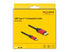 EAN 4043619800933 - DeLOCK 80093 adaptador de cable de vídeo USB Tipo C Negro, Rojo imagen 3