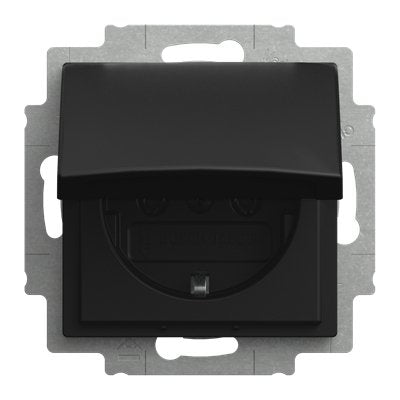 EAN 4011395360590 - Busch-Jaeger 2CKA002018A1587 toma de corriente Schuko Negro imagen 1