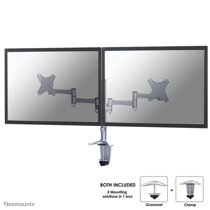 EAN 8717371443696 - Neomounts FPMA-D1330DSILVER soporte para monitor 68,6 cm (27") Escritorio Plata imagen 1