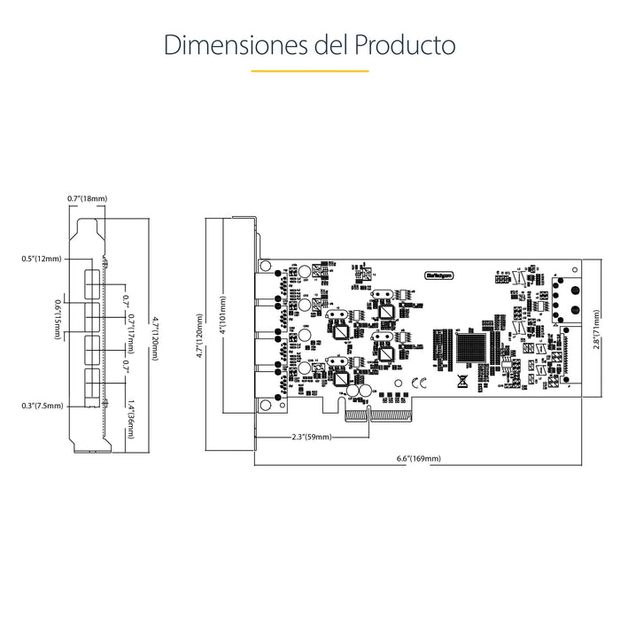EAN 0065030912761 - StarTech.com P5Q4A-USB-CARD tarjeta y adaptador de interfaz USB 3.2 Gen 1 (3.1 Gen 1) imagen 15