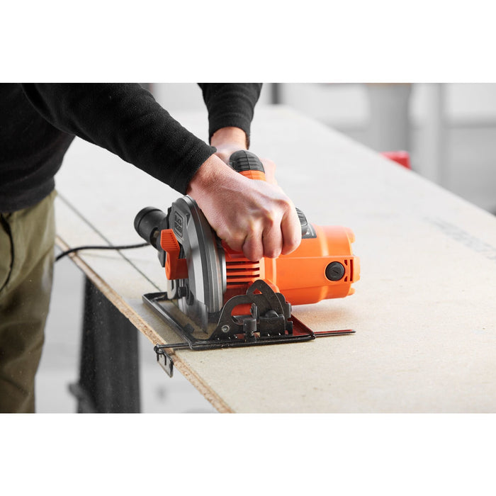 EAN 5035048655078 - Black & Decker CS1550-QS sierra circular portátil 19 cm Negro, Naranja 5500 RPM 1500 W imagen 5