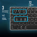 EAN 8435430619423 - NGS FORTUNE-BT, AZERTY, FR teclado Universal Bluetooth Francés Negro, Plata imagen 13