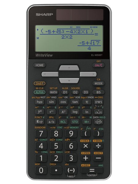 EAN 4974019887128 - Sharp EL-W506T calculadora Bolsillo Pantalla de calculadora Negro, Gris imagen 1