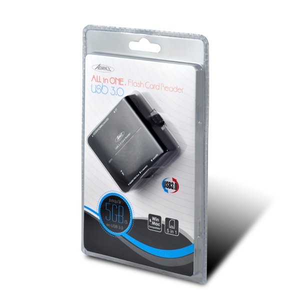 EAN 3700104421912 - ADVANCE CR-008U3 lector de tarjeta USB 3.2 Gen 1 (3.1 Gen 1) Negro imagen 2