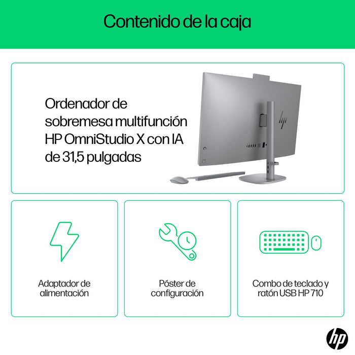 EAN 0199642227309 - HP OmniStudio X 32-c0022ns PC Intel Core Ultra 5 125H 80 cm (31.5") 3840 x 2160 Pixeles PC todo en uno 16 imagen 5