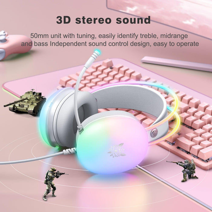 EAN 6972470562743 - Onikuma X25 Auriculares Alámbrico Diadema Juego USB tipo A Blanco imagen 4