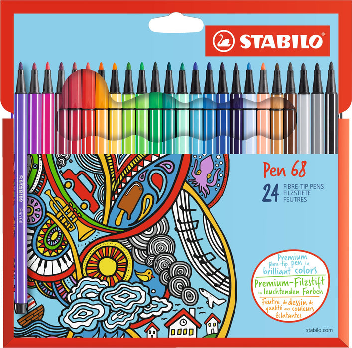 EAN 4006381483872 - STABILO Pen 68 rotulador Fino Multicolor 24 pieza(s) imagen 1