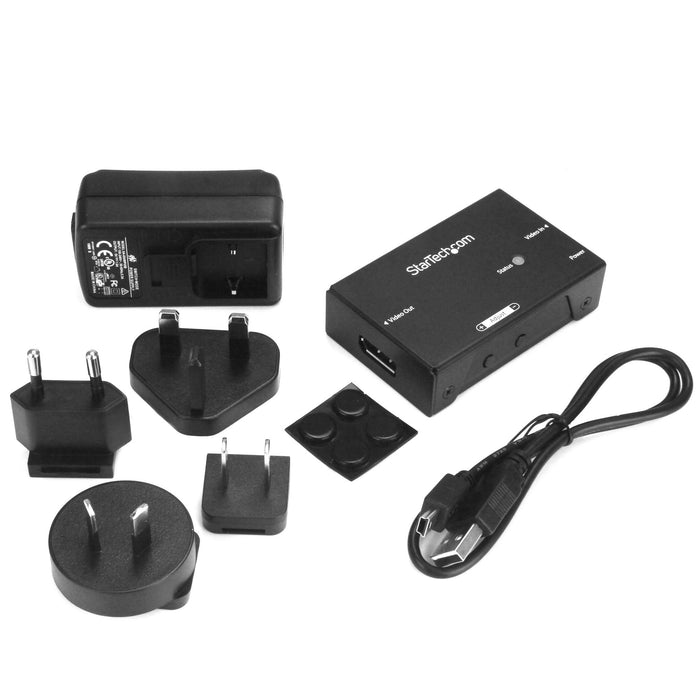 EAN 65030864220 - StarTech.com DPBOOST extensor audio/video Repetidor de señales AV Negro imagen 7