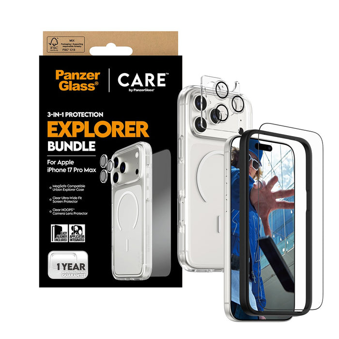 EAN 5715685027406 - PanzerGlass ® | CARE by ® Flagship 3-in-1 Urban Explorer Bundle iPhone 17 Pro Max Protector de pantalla A imagen 5