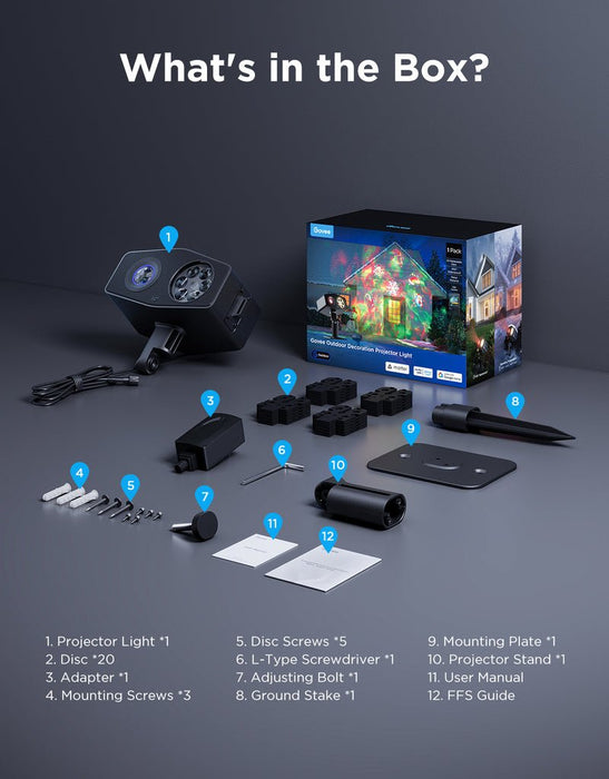 EAN 6974316990277 - Govee H7071 Punto de iluminación inteligente Wi-Fi/Bluetooth imagen 8