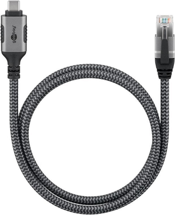 EAN 4040849707537 - Goobay 70753 cambiador de género para cable USB C RJ-45 Negro, Plata imagen 4