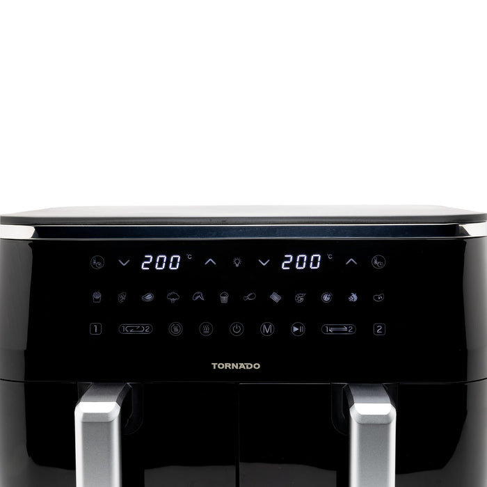 EAN 6221127476057 - TORNADO TAFT-1000-GS freidora Doble 9 L Independiente 3100 W Freidora de aire caliente Negro imagen 18