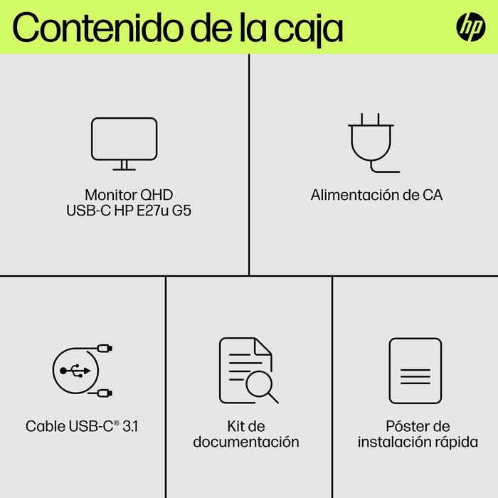 EAN 0196786295973 - HP E27u G5 QHD USB-C Monitor pantalla para PC 68,6 cm (27") 2560 x 1440 Pixeles Quad HD LCD Negro imagen 9