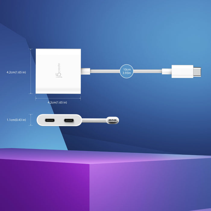 EAN 847626006050 - j5create JCA164 0,1 m USB Tipo C Blanco imagen 6