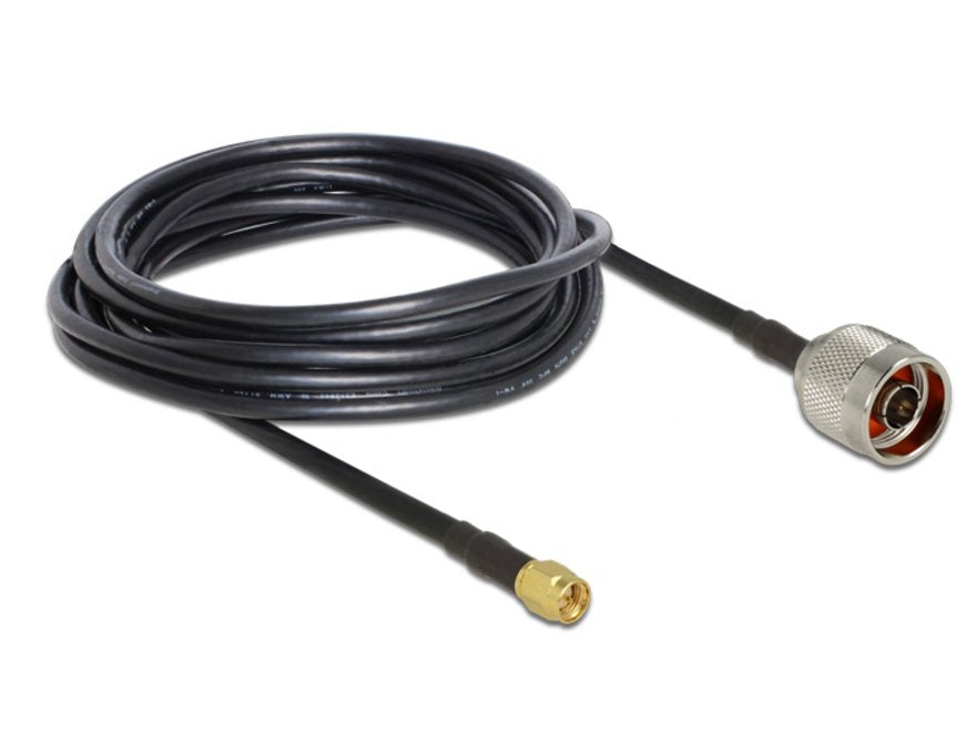 EAN 4043619894659 - DeLOCK 89465 cable coaxial RG-58 5 m N plug SMA plug Negro imagen 1
