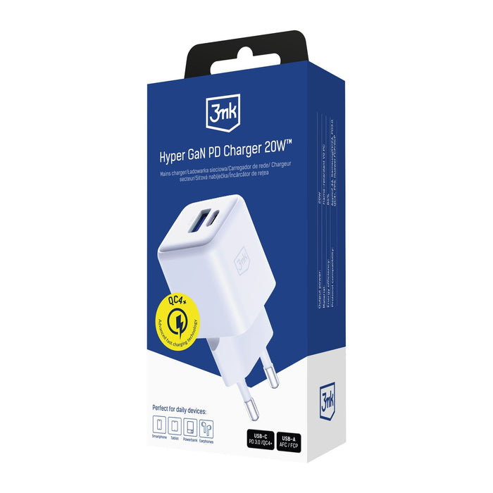 EAN 5903108640084 - 3MK Hyper GaN Universal Blanco Corriente alterna Carga rápida Interior imagen 14