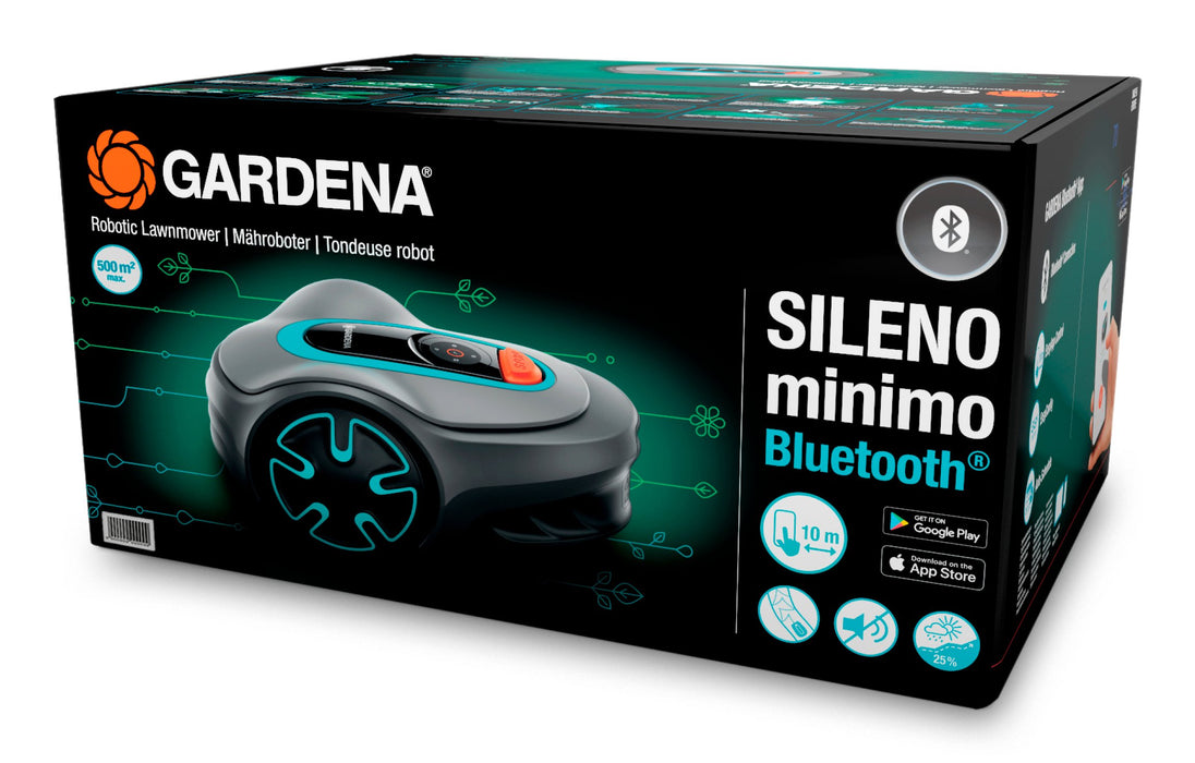 EAN 4078500053181 - Gardena SILENO minimo Robot cortacésped Batería Negro, Azul, Gris imagen 6