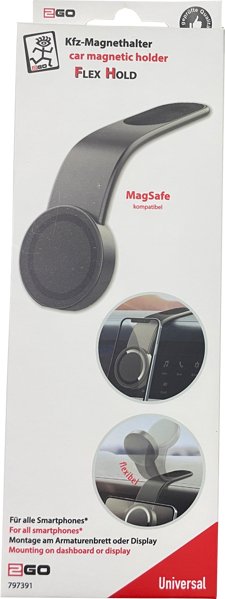 EAN 4010425973915 - 2GO FlexHold Smartphone Negro Encendedor de cigarrillos Cargador inalámbrico Auto imagen 3