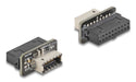 EAN 4043619672387 - DeLOCK 67238 cambiador de género para cable 20-pin USB USB Type-E Negro, Acero inoxidable imagen 1