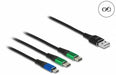 EAN 4043619878826 - DeLOCK 87882 cable USB USB 2.0 USB A 2 x USB C/Micro-USB B Negro, Azul, Verde imagen 2