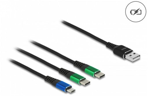 EAN 4043619878826 - DeLOCK 87882 cable USB USB 2.0 USB A 2 x USB C/Micro-USB B Negro, Azul, Verde imagen 2