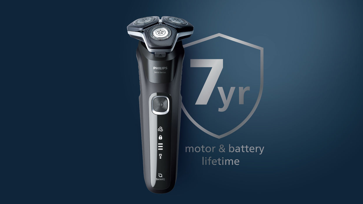 EAN 8720689008600 - Philips SHAVER Series 5000 S5886/38 afeitadora Máquina de afeitar de rotación Recortadora Negro, Marrón imagen 3