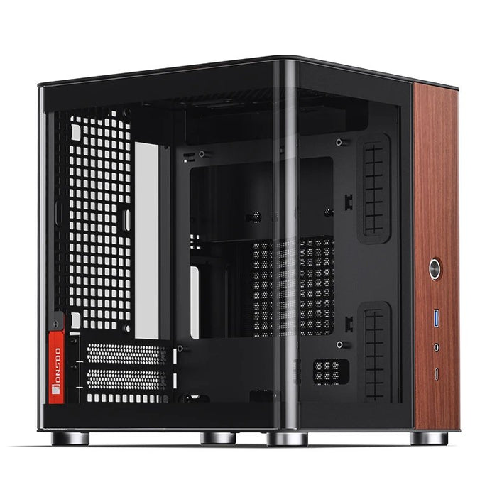 EAN 6970620554099 - Jonsbo TK-0 BLACK carcasa de ordenador Negro, Madera imagen 8
