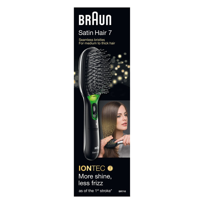 EAN 4210201141204 - Braun BR710 Adulto Cepillo paleta para el pelo Negro, Verde 1 pieza(s) imagen 3