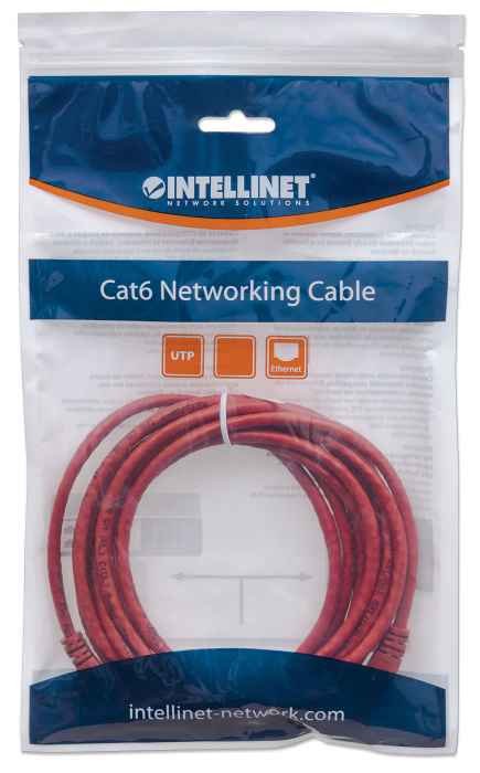 EAN 7666233421314 - Intellinet 342131 cable de red Rojo 0,5 m U/UTP (UTP) imagen 2