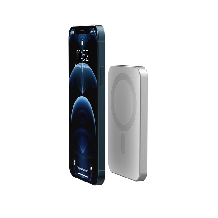 EAN 4040895010919 - RealPower PB-5000 Mag Polímero de litio 5000 mAh Cargador inalámbrico Plata imagen 4