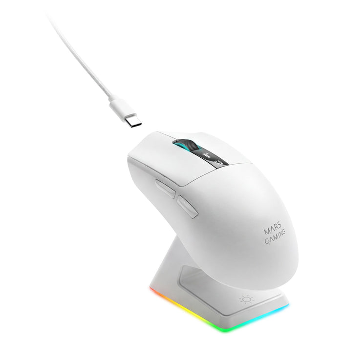 EAN 8435693114284 - Mars Gaming MMWELITEW ratón Juego mano derecha Bluetooth Óptico 20000 DPI imagen 1