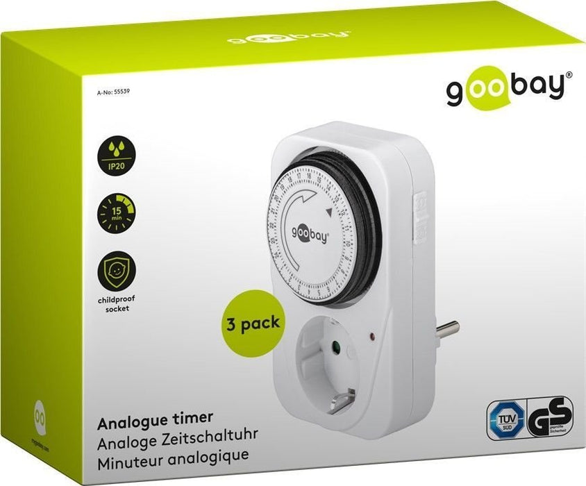 EAN 4040849555398 - Goobay 55539 contador eléctrico Blanco Temporizador diario imagen 3
