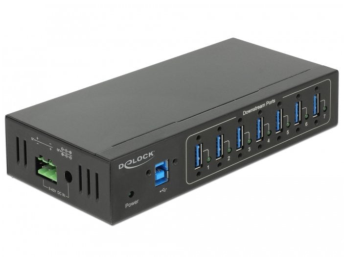EAN 4043619633111 - DeLOCK 63311 hub de interfaz USB 3.2 Gen 1 (3.1 Gen 1) Type-B 5000 Mbit/s Negro imagen 1