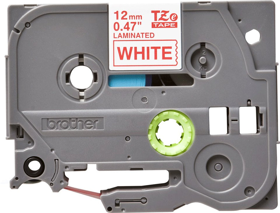 EAN 0012502625735 - Brother TZE-232 cinta para impresora de etiquetas Rojo sobre blanco imagen 2