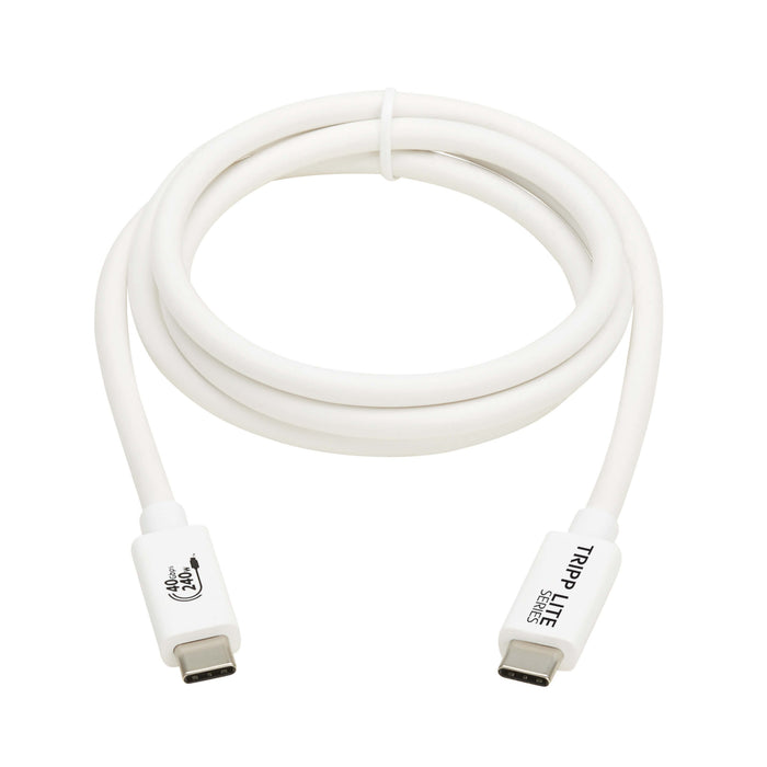 EAN 37332281142 - Tripp Lite U521-1P0M-WH cable USB USB4 Gen 2x2 1 m USB C 40 Gbit/s 240 W Blanco imagen 2
