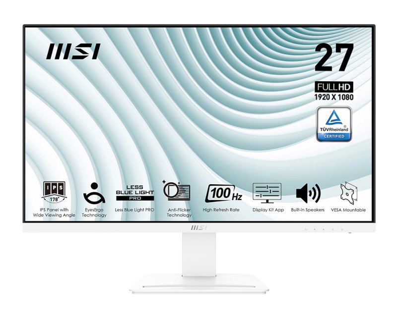 EAN 4711377089272 - MSI Pro MP273AWDE pantalla para PC 68,6 cm (27") 1920 x 1080 Pixeles Full HD LCD Blanco imagen 1