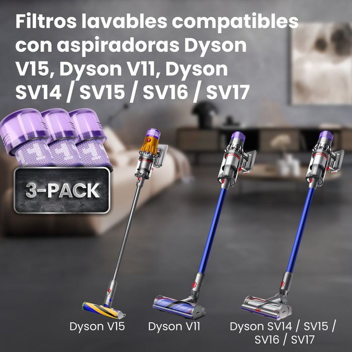 EAN 5907207223100 - Extralink FILTRY DO ODKURZACZY 3 PCS DYSON V11/SV14/SV15/SV16/SV17 STICK Filtro Aspiradora sin cables imagen 14