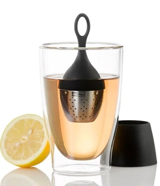 EAN 4037571211630 - AdHoc Floatea colador de té Plástico, Acero inoxidable Negro, Plata imagen 3