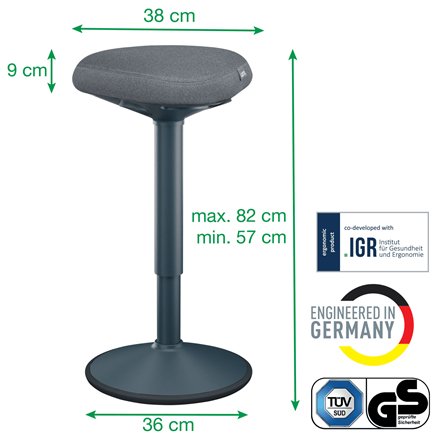 EAN 4002432138432 - Leitz 65450089 silla de oficina y de ordenador Asiento acolchado imagen 7