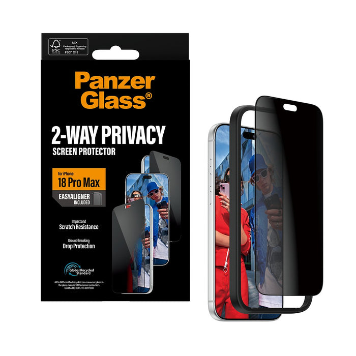 EAN 5715685043505 - PanzerGlass ® 2-Way Privacy Screen Protector iPhone 18 Pro Max | Ultra-Wide Fit w. EasyAligner Protector  imagen 6