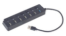 EAN 8716309124737 - Gembird UHB-U3P1U2P6P-01 hub de interfaz USB 3.2 Gen 2 (3.1 Gen 2) Type-A 5000 Mbit/s Negro imagen 2