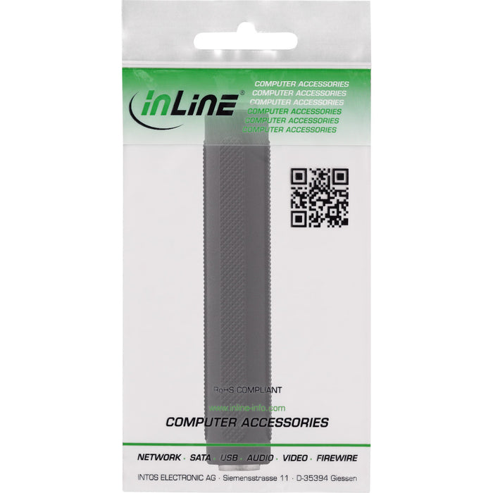EAN 4043718045952 - InLine 99307 cambiador de género para cable 6.3mm jack female 6.3mm Negro imagen 2