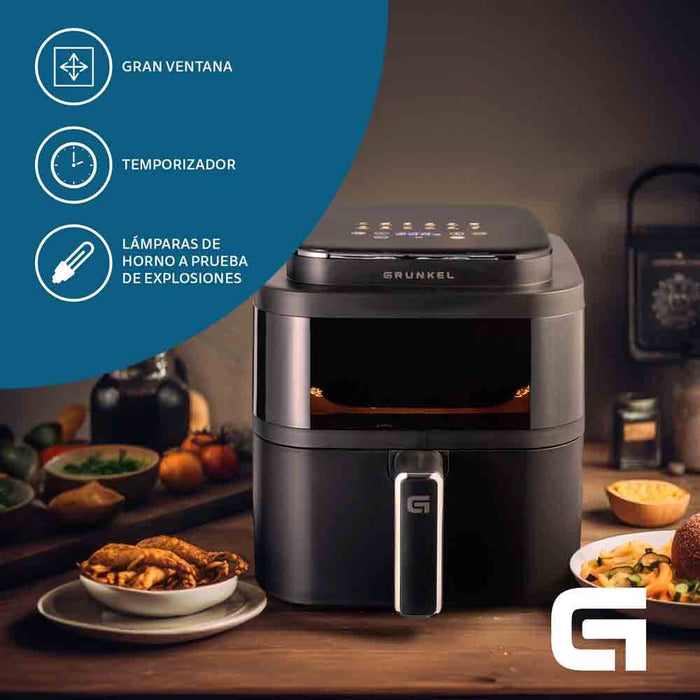 EAN 8426156017785 - Grunkel BLACKLIGHTFRYER freidora Sencillo 6 L Independiente 1400 W Freidora de aire caliente Negro imagen 3