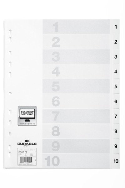 EAN 4005546600994 - Durable 616202 divisor Blanco imagen 1